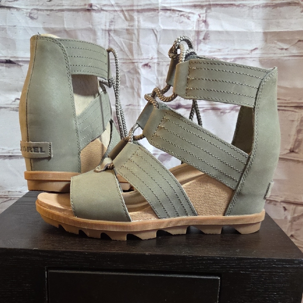 Sorel Women's Olive Wedge Sandals